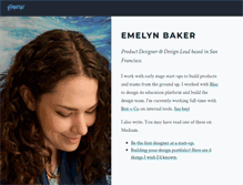 Tablet Screenshot of emelynbaker.com
